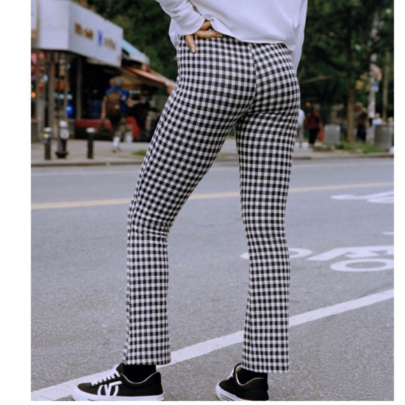 Urban Outfitters Pants - Urban Outfitters Casey Kick Flare Gingham Pant Size Small